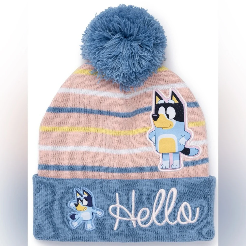 Bluey Toddler Girls' Beanie and Mitten, 2-Piece Set